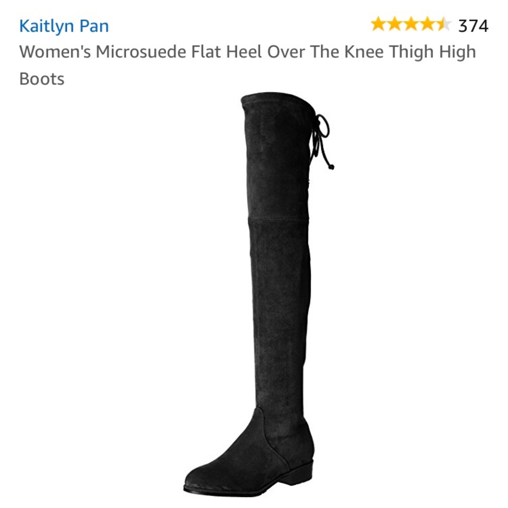 Over The Knee Boots Kaitlyn Pan Black Size 11